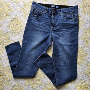 Democracy "Ab"Solution Medium Wash Ankle Denim Jeans Women's Size 14